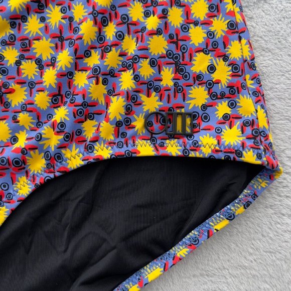 SOLID & STRIPED Ginger Bikini Bottom Size Large Geo.Print Yellow Floral NWT 0100 - Picture 8 of 9